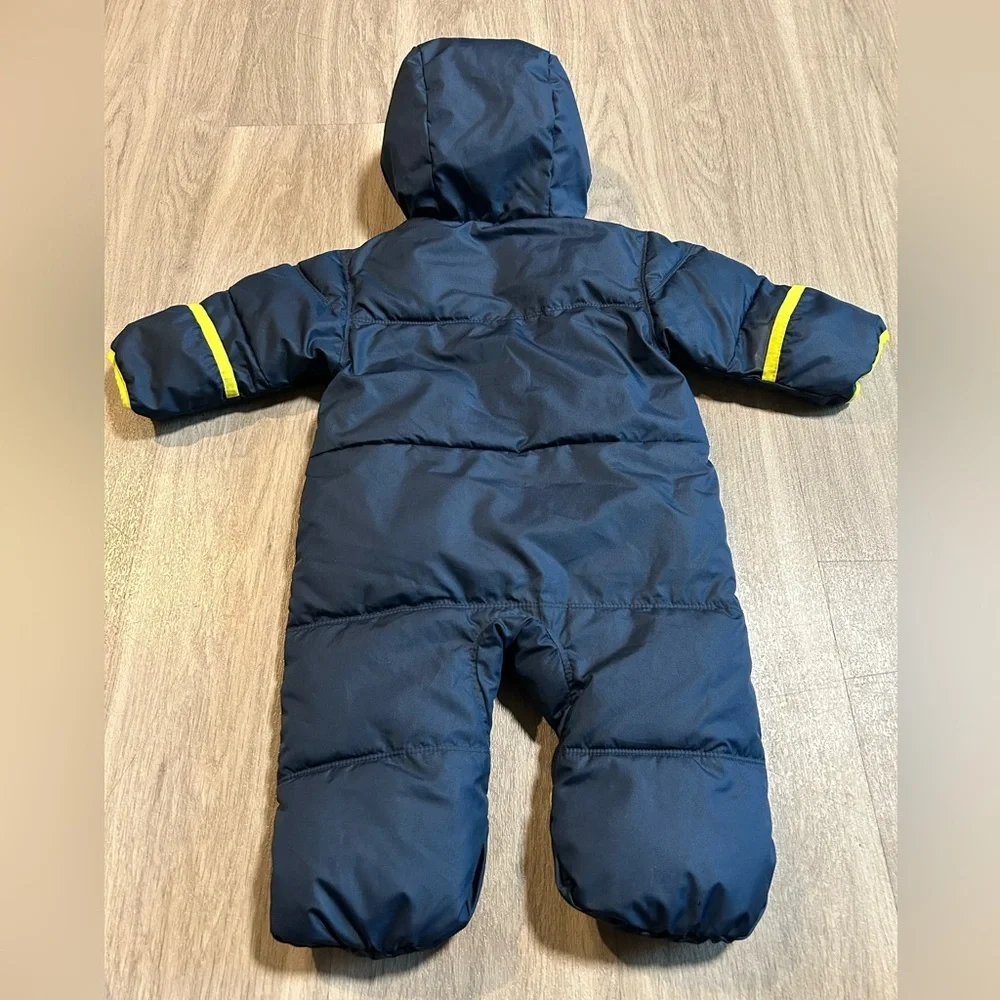 Columbia Navy Snowsuit with Yellow Trim - Infant One-Piece